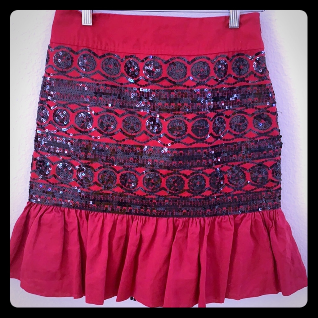 Moulinette Soeurs Red Skirt.